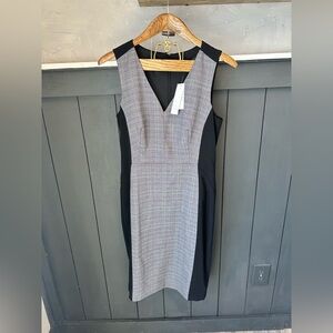 NEW White House Black Market Body Perfecting Dress Women Plaid Work WHBM sz 10